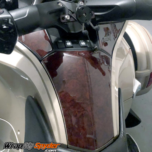 Our Beautiful Lavish wood Spyder RT dash kit. Available for 2010-2017