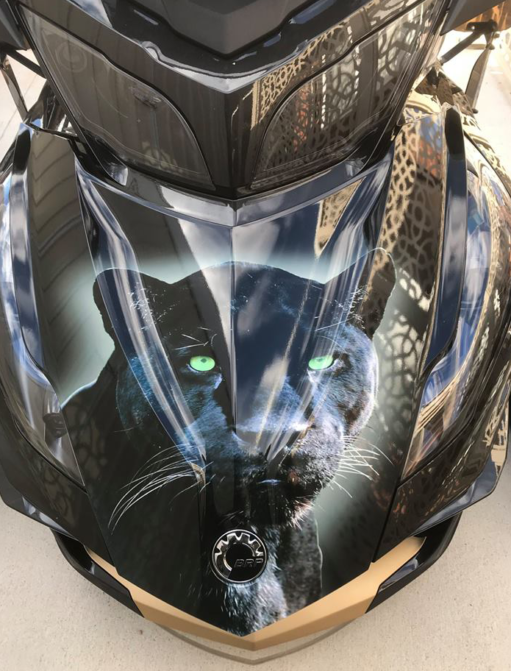 Black-Panther-RT frunk wrap