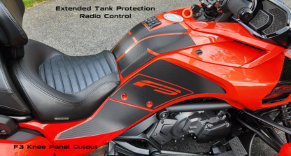 Carbon-Fiber-Textured-Black-Can-am-Spyder-F3-Limited-Extended-Tank-Protection-Radio-Control-and-F3-Knee-panel-cutout-kits