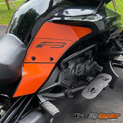 BRP Can-am Spyder Harley Orange- F3 Knee-Panel cutout