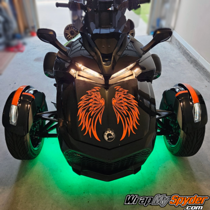 Can-am-Spyder-F3-Angel-Wings-and-2019+-fender-tops-in-gloss-Orange
