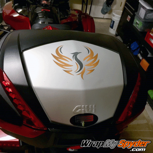 Phoenix Copper mounted on F3 top case reflective