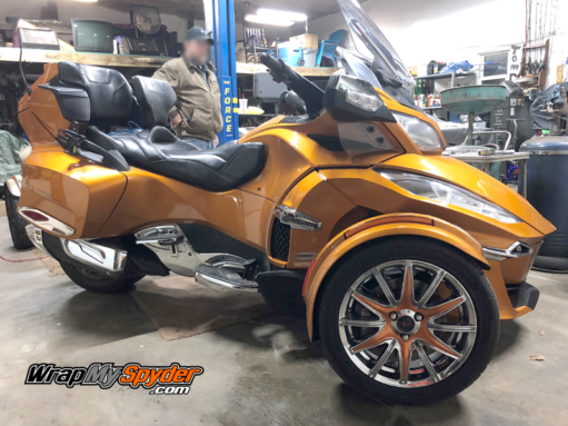 Spyder RT-wheel-kit- in cognac color