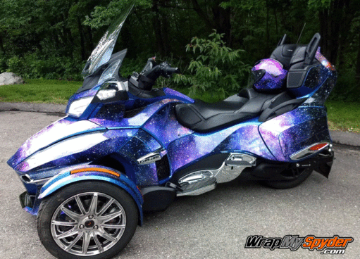 Wrap your Spyder RT in our all new Galaxy pattern