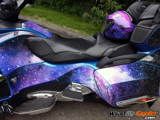Here is a close up view of our Galaxy wrap for Spyder RT