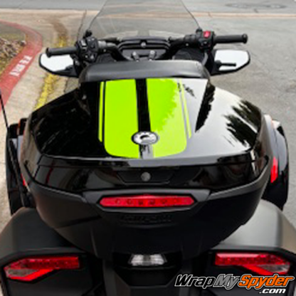 Can-am-Spyder-F3-GT-Top-Case-Racing-Stripes-Gloss-Lime-Green