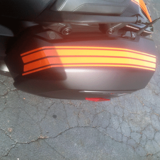F3 GT-Saddle-bag stripes Orange