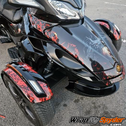 Can-am-Spyder-RS,-GS,-RSS,-ST--Dragon-wrap-kit-front-end-with-front-fenders