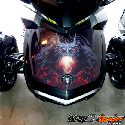 Can-am Spyder Dragon frunk wrap design for all models