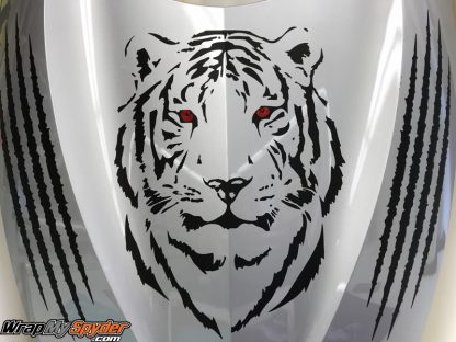 Can-am Spyder Tiger-head-decal kit. for all model Spyders.