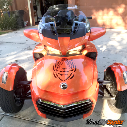 BRP Can-am Spyder Tiger-head-decal kit.
