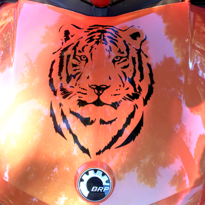 Can-am Spyder Tiger-head-Black decal kit