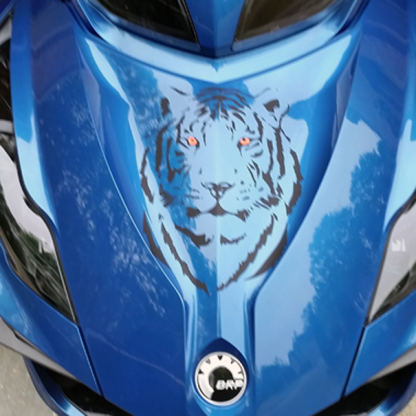 BRP Can-am Spyder Tiger-head-decal kit. for all model Spyders.