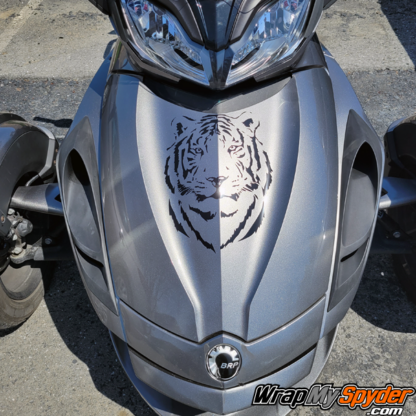 Tiger head vinyl cut for Can-am Spyder motorcycles