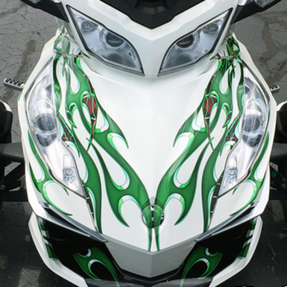 Green Tribal decal set for can-am spyder RT