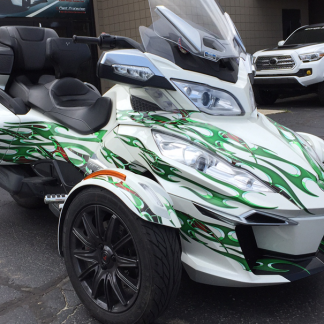 Tribal-Green-can-am Spyder-graphics-kit