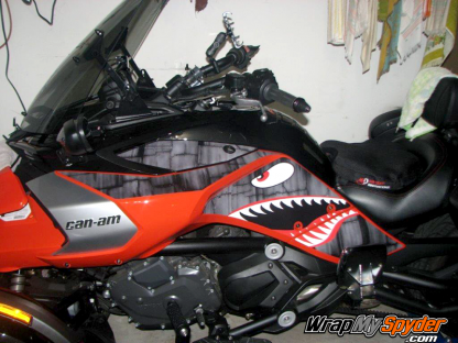 BRP Can-am Spyder F3 P40 Shark Face -Access panel Intake panel, Knee Panels.