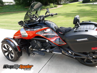 P40 Warhawk Shark Face decal set for BRP Can-am Spyder F3