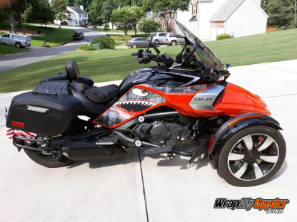 BRP Can-am Spyder F3 Flying Tigers P40 Shark Face decal set