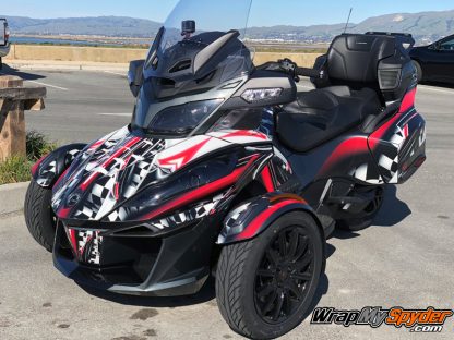 Can-am Spyder RT wrap kit Adrenaline Rush Red