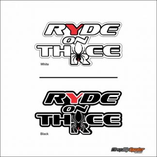 Ride on Three Decal