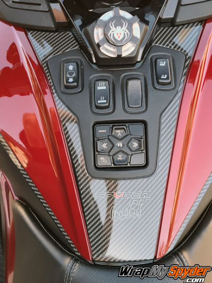 2020+-BRP-Can-am-Spyder-RT-Switch-panel-digital-carbon-fiber-with-Spyder-RT-Limited-text