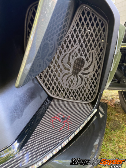 2020+-BRP-Can-am-Spyder-RT-Air-dam-with-Red-Spyder-digital-carbon-fiber