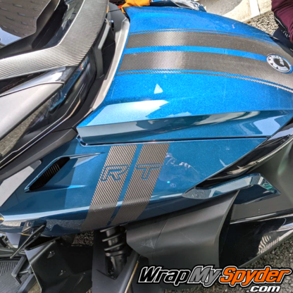 BRP-Can-am-Spyder-RT-2020+-Textured-Carbon-FIber-Black-RT-Hash-Mark-kit