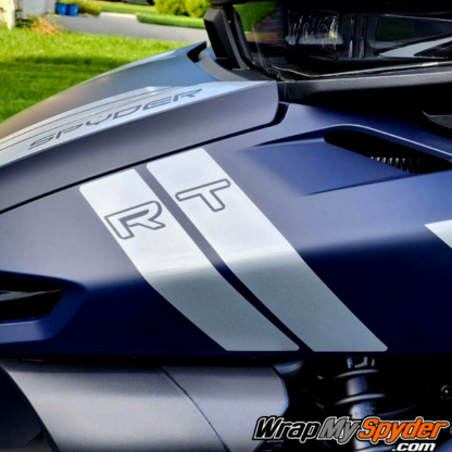 BRP-Can-am-Spyder-RT-Hash-Mark-side-stripe-with-RT-text-option-in-Silver-Metallic