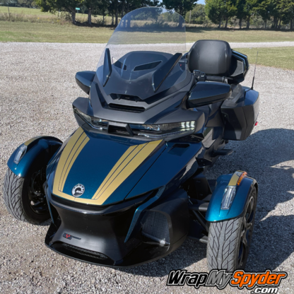 Can-am-Spyder-2020+-Tri-Wing-Frunk-Stripe-kit-in-Gold-Metallic