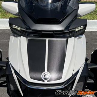 Le-Mans-Spyder-RT-Limited-carbon-fiber-racing-stripes-for-the-frunk-2020+-Can-am-Spyder-RT