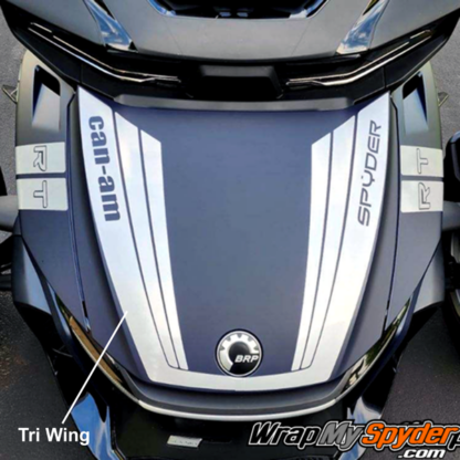 Tri-Wing-RT-frunk-stripe-with-RT-Hash-Mark-stripes-in-Silver-Metallic