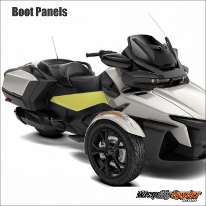 2020 BRP Can-am Spyder RT Paint Protection Boot Panels. Stop all those kick marks and scratches from your pants.