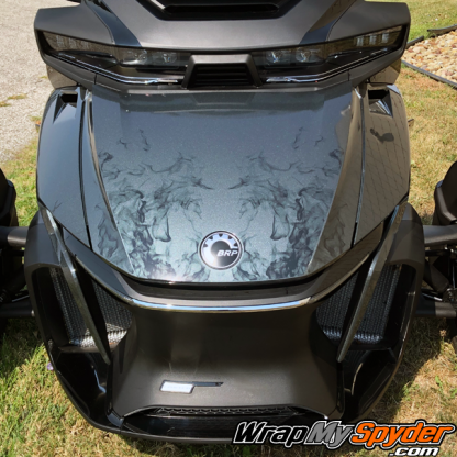2020+ BRP Can-am Spyder-RT-Ghost-flame frunk-wrap kit