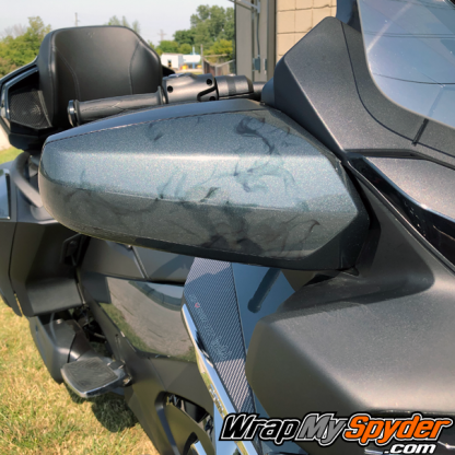 2020+-BRP Can am Spyder-RT-Ghost-flames-on-side-mirror section