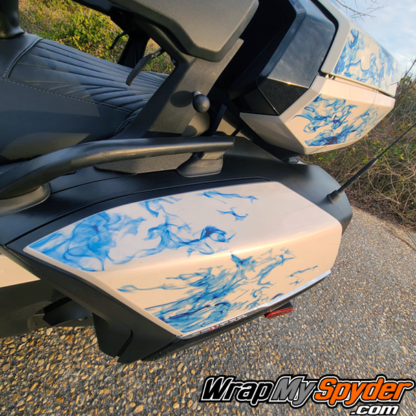 2021-Can-am-Spyder-RT-Limited-Ghost-Flames-Blue-tone-saddlebags-top-case-not-part-of-kit