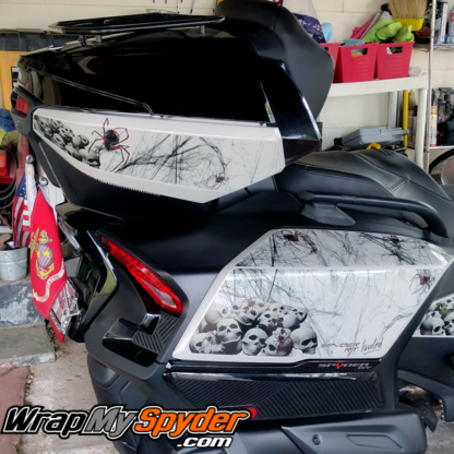 Can-am-Spyder-RT-Limited-full-body-wrap-skulls-and-webs-Widows-Dinner-kit-pre-cut-for-easy-installation