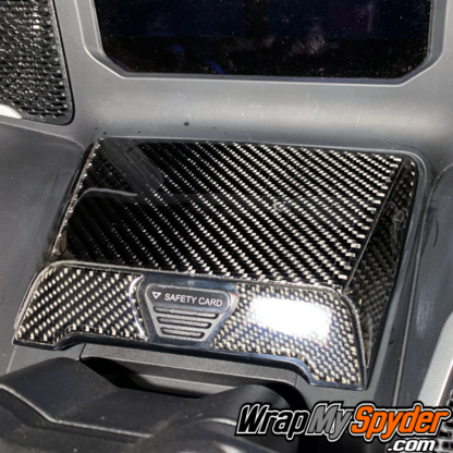 2020-2021+-Can-am-Spyder-BRP-3D-Domed-Real Carbon Fiber Glove-box-kit-5-piece-Glove-Box-kit-scratch-protection