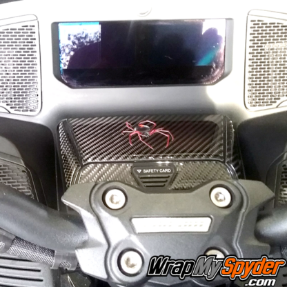 2020+-Can-am-Spyder RT- RT Limited 3D-Domed-Glove-box-kit-5-piece-Glove-Box-w-Red-Spider