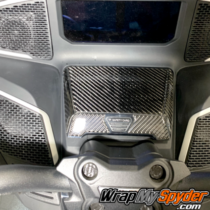 2020+-Can-am-Spyder RT-BRP-3D-Domed-Real Carbon Fiber Glove-box-kit-5-piece-Glove-Box-kit-scratch-protection