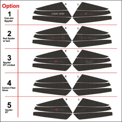 Digital Carbon Fiber Gloss Mirror Kit