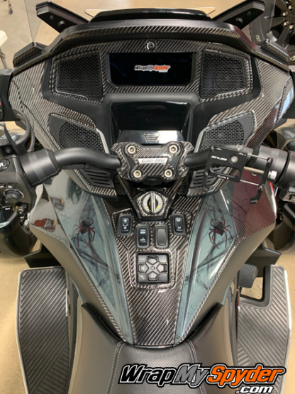 2020-21-Can-am-Spyder-RT-25-piece-real-carbon-fiber-dash accent-kit