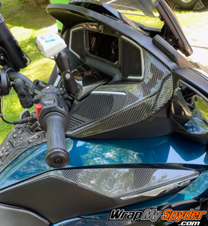 2020-21-Can-am-Spyder-RT-RT-Limited-25-piece-real-carbon-fiber-dash-accent-kit