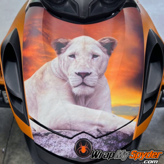 Can-am-Spyder-frunk-wrap-Lioness-image-for-all-models