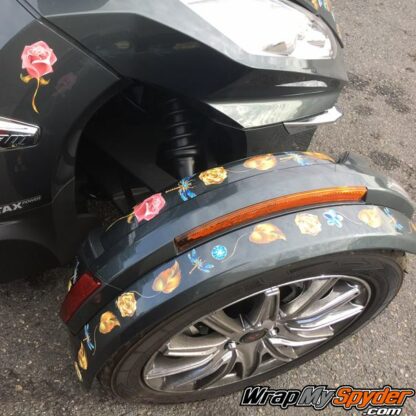 Universal dragonfly decal set for can-am Spyders