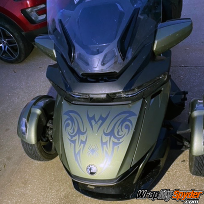 BRP-Can-am-Spyder-RT-Limited-Flying-Tribal-Frunk-stripes-in-Charcol-Metallic-Racite