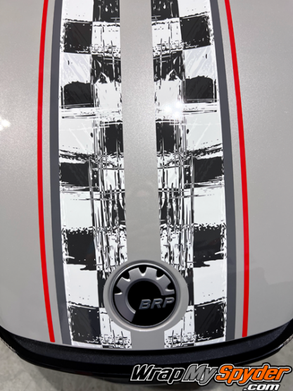 2020+-Spyder-RT-RT-Limited--Black-White-Red-Distressed-Checkers--racing-rally-stripe