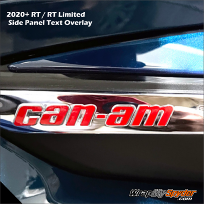 2020+ RT Side Panel Text Overlay for Can-am Spyder RT-RT Limited in colors