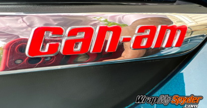 Can-am-Spyder-RT-RT-Limited-Side-Panel-Overlay-text-lays-on-top-of-chrome-emblem-raised-logo-text